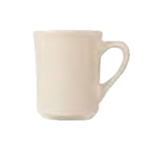 MUG TIARA CREAM WHITE 8.5OZ   3DZ/CS